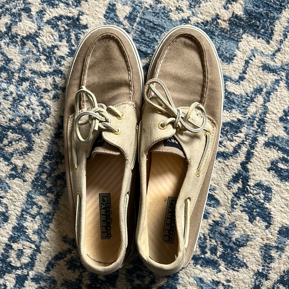 Sperry canvas boat shoes